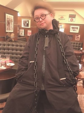 「MIHARAYASUHIRO（ミハラヤスヒロ）のアイテム（モッズコート）」を使った、せきさんさん（メンズ・161cm）の冬コーディネート