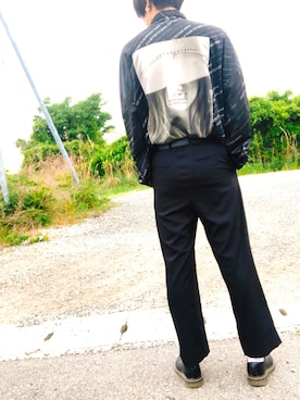 「RE730（アールイーセブンサーティー）のアイテム」を使った、Naoyaさん（メンズ・176cm）の春コーディネート