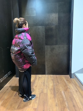 「ディーゼル」｜「アイテム（ダウンジャケット/コート）」を使った、YSato51002さん（レディース・152cm）の秋コーディネート