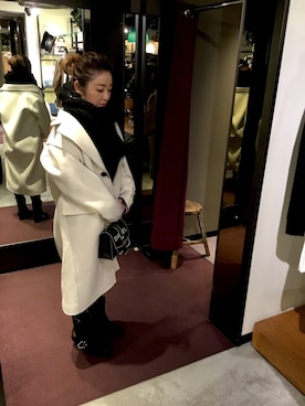 「ディーゼル」｜「アイテム（その他アウター）」を使った、YSato51002さん（レディース・152cm）の冬コーディネート