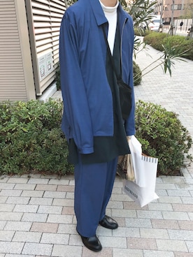 「THEE（シー）のアイテム（ジャケット/アウター）」を使った、リョウタさん（メンズ・172cm）の春コーディネート