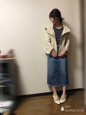 「willselection」｜「アイテム（ブルゾン）」を使った、kinakoさん（レディース・158cm）の春コーディネート