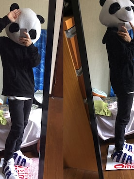 「H&M（エイチ・アンド・エム）のアイテム（マウンテンパーカー）」を使った、Techi🐼さん（メンズ・169cm）の秋コーディネート