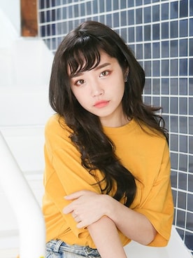 「アイテム（ウィッグ）」を使った、LINEASTORIAさん（レディース・160cm）の夏コーディネート