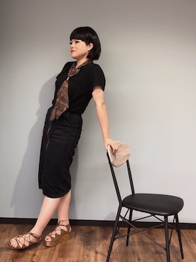 「COQULE（コクレ）のアイテム」を使った、LINEASTORIAさん（レディース・164cm）の夏コーディネート