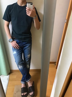 でん。さん(メンズ・165cm)の春コーディネート