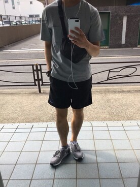 「LE COQ（ルコック）のアイテム（シューズ）」を使った、でん。さん（メンズ・165cm）の夏コーディネート