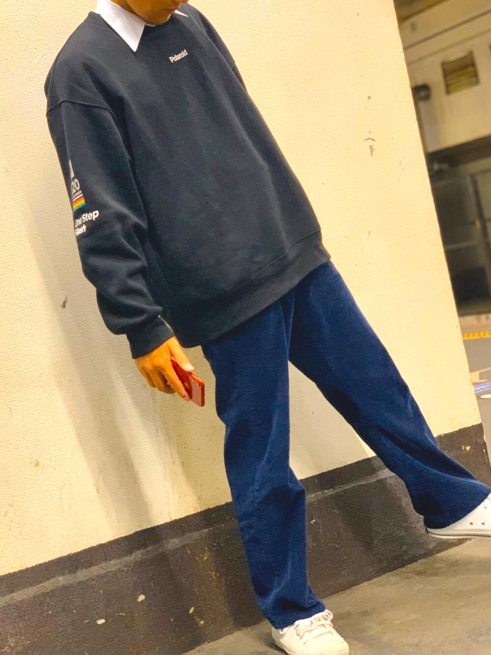 「秋のコーデ、シンプルコーデ、ビッグシルエット、ブラック、プチプラ、おしゃれさんと繋がりたい、おしゃれになりたい」｜「GUのアイテム（スウェット、ブラック系）」を使った、たくとさん（メンズ・174cm）の秋コーディネートの1枚目の写真
