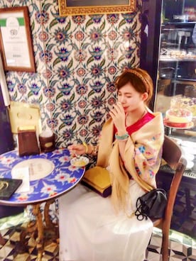 「MERCURYDUO（マーキュリーデュオ）のアイテム（アクセサリー）」を使った、aliceleeleeさん（レディース・158cm）の春コーディネート