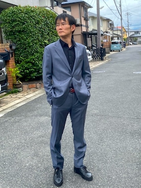 「GIORGIO ARMANI（ジョルジオアルマーニ）のアイテム（ジャケット/アウター）」を使った、Hiroshi Matsuuraさん（メンズ・178cm）の秋コーディネート