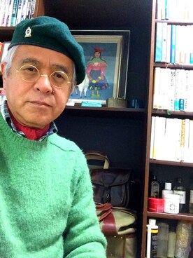 「Adam et Rope A・E・R（アダムエロペ）のアイテム（トップス）」を使った、しまうまおじさんさん（メンズ・165cm）の冬コーディネート