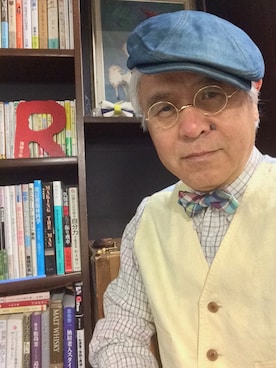 「Paul Smith（ポールスミス）のアイテム（蝶ネクタイ）」を使った、しまうまおじさんさん（メンズ・165cm）の春コーディネート
