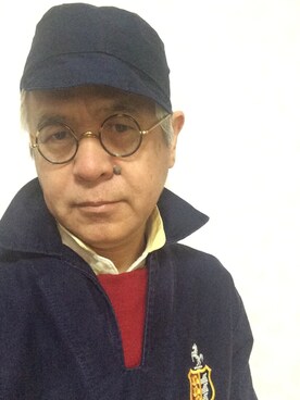 「アイテム（キャップ）」を使った、しまうまおじさんさん（メンズ・165cm・60代）の春コーディネート