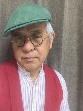 「アイテム（帽子）」を使った、しまうまおじさんさん（メンズ・165cm・60代）の夏コーディネート