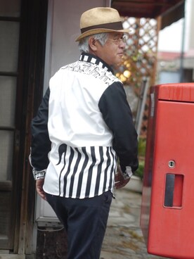 「アイテム（帽子）」を使った、しまうまおじさんさん（メンズ・165cm・60代）の夏コーディネート