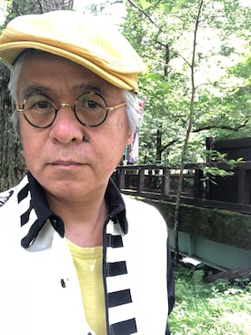 「アイテム（帽子）」を使った、しまうまおじさんさん（メンズ・165cm・60代）の夏コーディネート
