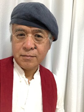 「アイテム（帽子）」を使った、しまうまおじさんさん（メンズ・165cm・60代）の夏コーディネート