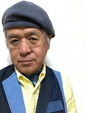 「アイテム（帽子）」を使った、しまうまおじさんさん（メンズ・165cm・60代）の夏コーディネート