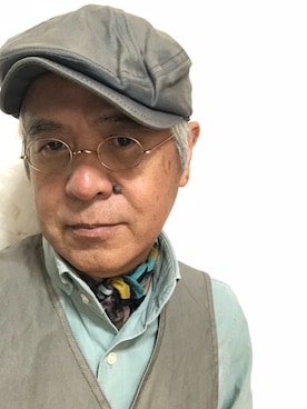 「アイテム（帽子）」を使った、しまうまおじさんさん（メンズ・165cm・60代）の夏コーディネート