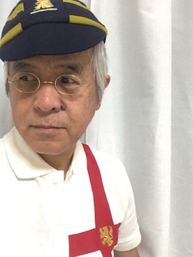 「アイテム（キャップ）」を使った、しまうまおじさんさん（メンズ・165cm・60代）の夏コーディネート