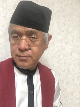 「アイテム（帽子）」を使った、しまうまおじさんさん（メンズ・165cm・60代）の秋コーディネート