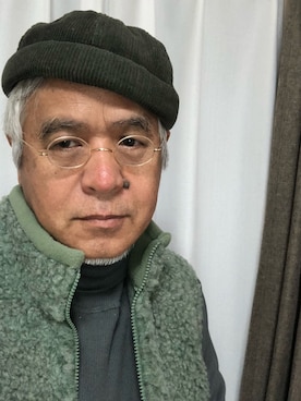 「アイテム（帽子）」を使った、しまうまおじさんさん（メンズ・165cm・60代）の秋コーディネート