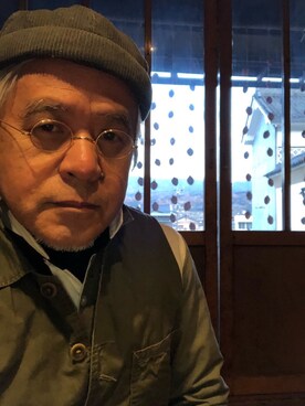 「アイテム（帽子）」を使った、しまうまおじさんさん（メンズ・165cm・60代）の秋コーディネート