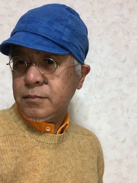 「アイテム（帽子）」を使った、しまうまおじさんさん（メンズ・165cm・60代）の冬コーディネート