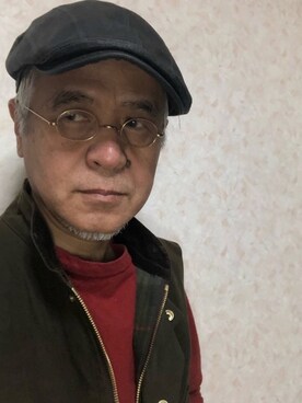「アイテム（帽子）」を使った、しまうまおじさんさん（メンズ・165cm・60代）の冬コーディネート