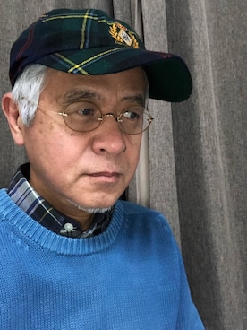 「アイテム（帽子）」を使った、しまうまおじさんさん（メンズ・165cm・60代）の冬コーディネート