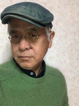 「アイテム（帽子）」を使った、しまうまおじさんさん（メンズ・165cm・60代）の冬コーディネート