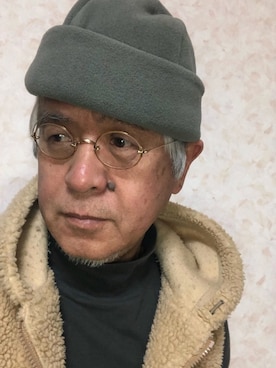 「アイテム（帽子）」を使った、しまうまおじさんさん（メンズ・165cm・60代）の冬コーディネート
