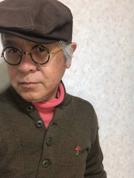 「アイテム（帽子）」を使った、しまうまおじさんさん（メンズ・165cm・60代）の春コーディネート