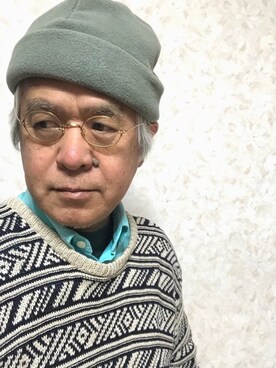 「アイテム（帽子）」を使った、しまうまおじさんさん（メンズ・165cm・60代）の春コーディネート