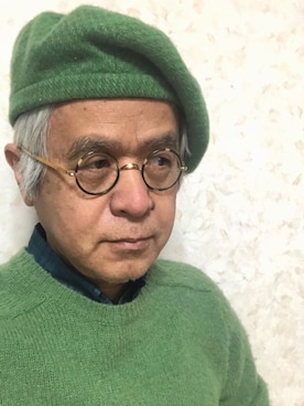 「アイテム（帽子）」を使った、しまうまおじさんさん（メンズ・165cm・60代）の春コーディネート