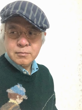 「アイテム（帽子）」を使った、しまうまおじさんさん（メンズ・165cm・60代）の春コーディネート