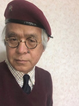「アイテム（帽子）」を使った、しまうまおじさんさん（メンズ・165cm・60代）の春コーディネート
