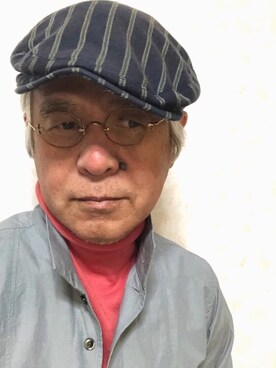「アイテム（帽子）」を使った、しまうまおじさんさん（メンズ・165cm・60代）の春コーディネート