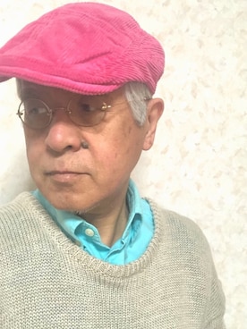「アイテム（帽子）」を使った、しまうまおじさんさん（メンズ・165cm・60代）の春コーディネート