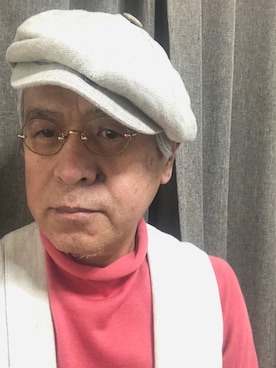 「アイテム（帽子）」を使った、しまうまおじさんさん（メンズ・165cm・60代）の春コーディネート