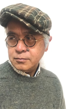 「アイテム（帽子）」を使った、しまうまおじさんさん（メンズ・165cm・60代）の冬コーディネート