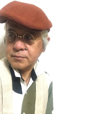 「Django Atour（ジャンゴアトゥール）のアイテム（ベスト）」を使った、しまうまおじさんさん（メンズ・165cm）の秋コーディネート