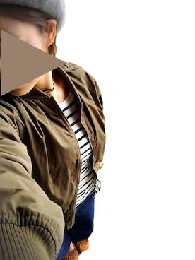 「ボーター」｜「アイテム（モカシン/デッキシューズ）」を使った、りっくんママさん（レディース・153cm）の冬コーディネート