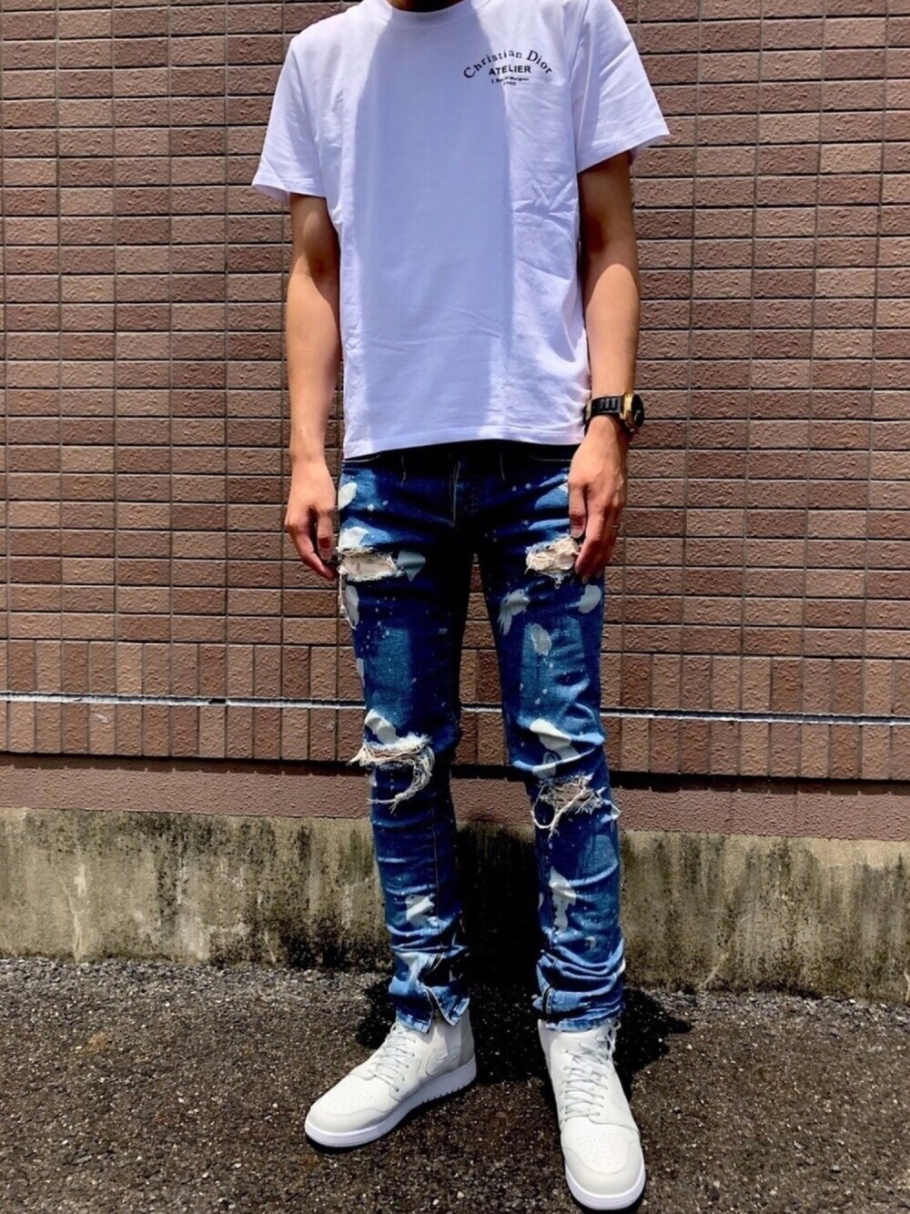 かジきマぐロ｜BECOME TREEのデニムパンツを使ったコーディネート - WEAR