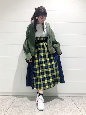 「w closet（ダブルクローゼット）のアイテム（その他アウター）」を使った、kimuraさん（レディース・162cm）の夏コーディネート