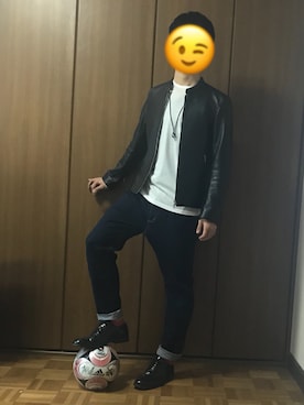 「サッカー」｜「アイテム（その他）」を使った、GAMIさん（メンズ・173cm）の春コーディネート
