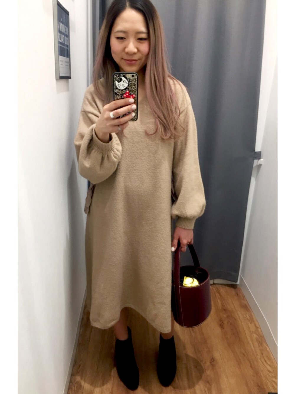 「ootd、WEAR、followme」｜「haco!のアイテム（ワンピース/ドレス、ベージュ系）」を使った、graciewashereさん（レディース・153cm）の夏コーディネートの1枚目の写真