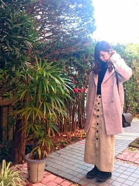 えみさん（レディース・161cm）の冬コーディネート