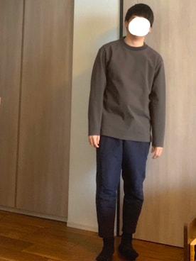 「DIGAWEL（ディガウェル）のアイテム（スラックス）」を使った、haruさん（メンズ・168cm）の春コーディネート