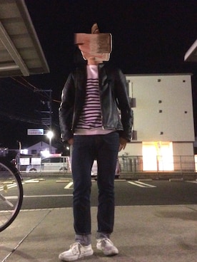 「ライダースコーデ」｜「アイテム（その他）」を使った、yousukeさん（メンズ・169cm）の秋コーディネート